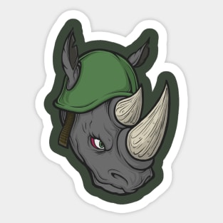 Rhino Warrior Sticker
